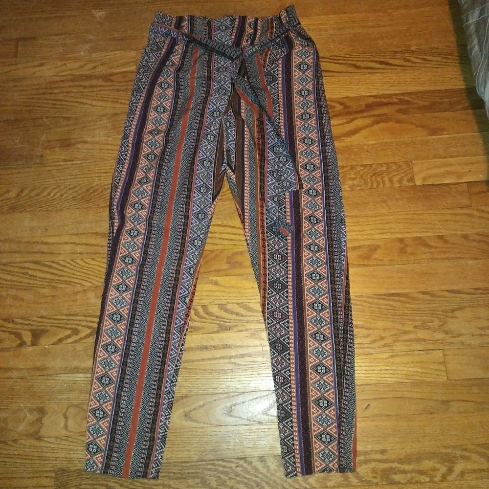 High Waist Aztec Pants